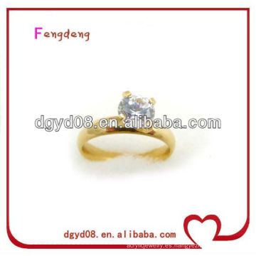 anillo de bodas de oro de acero inoxidable anillo de bodas para las mujeres anillos de joyería